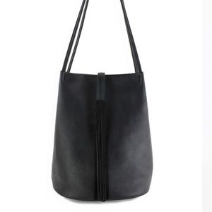 NWT Street Level Faux Leather Bag with Tassel